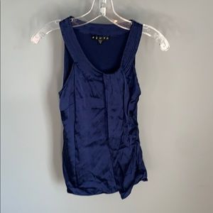 Penta Ladies Satin Blue Evening Top